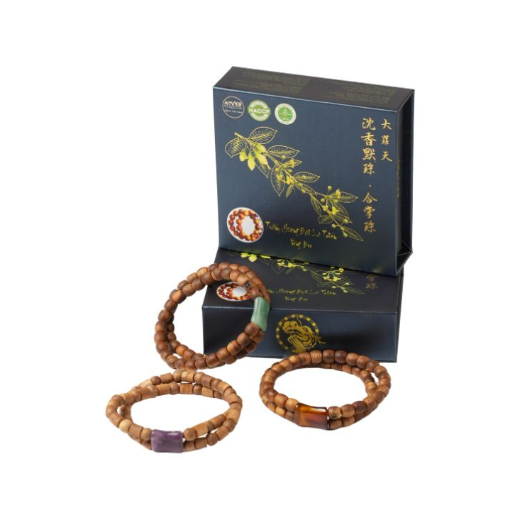 Vòng đeo trầm hương Đại La Thiên - 대라천 침향 목주