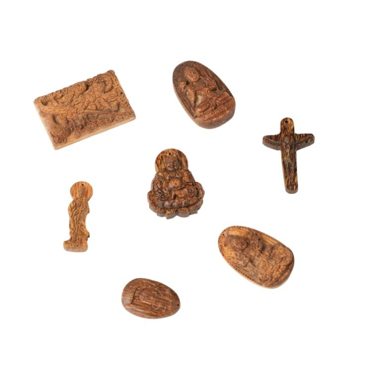 Mặt trầm hương Đại La Thiên - 대라천 침향 펜던트